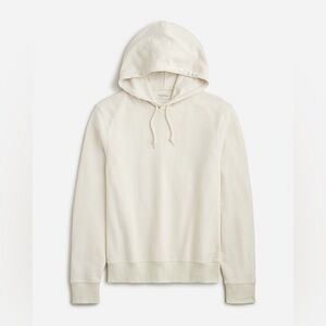 NWT J Crew Men’s Textured sweater-tee hoodie, Size XL & M, in Natural Off-White